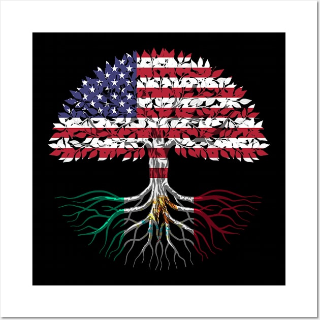 Mexican American citizenship gift Wall Art by SerenityByAlex